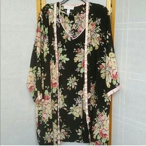 Oscar de la Renta Sleepwear Lingerie 3pc Floral